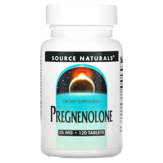 Основне фото товара Source Naturals, Pregnenolone 25 mg, Прегненолон, 120 таблеток