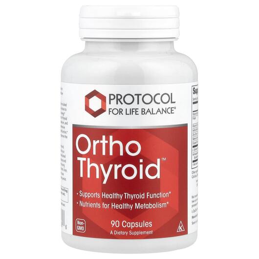 Основне фото товара Ortho Thyroid, Підтримка щитовидної залози, 90 капсул