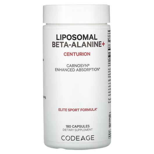 Основне фото товара Liposomal Beta-Alanine+ Centurion CarnoSyn, Бета-аланін, 180 капс