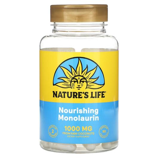 Основне фото товара Nourishing Monolaurin 1000 mg, Монолаурин, 90 капсул