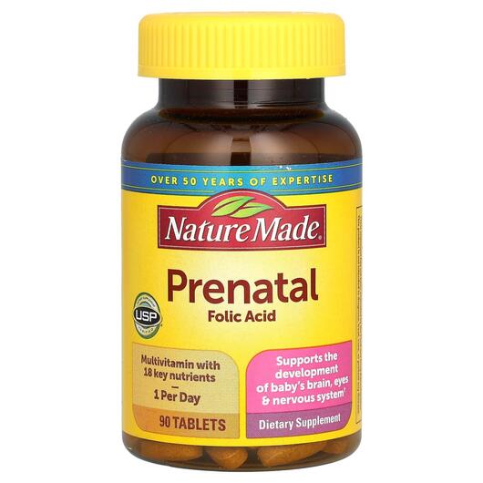 Основне фото товара Nature Made, Multi Prenatal, Вітаміни для вагітних, 90 таблеток