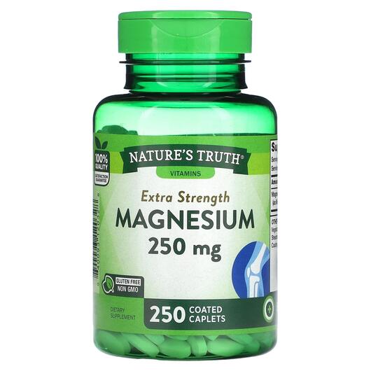 Основне фото товара Magnesium Extra Strength 250 mg, Магній, 250 таблеток