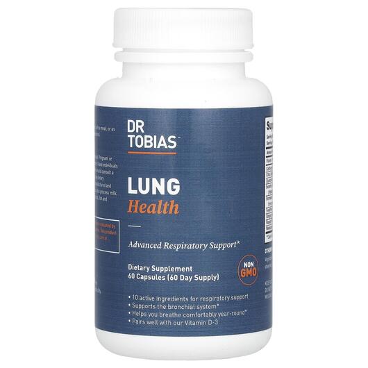 Основне фото товара Dr Tobias, Lung Health, Підтримка органів дихання, 60 капсул