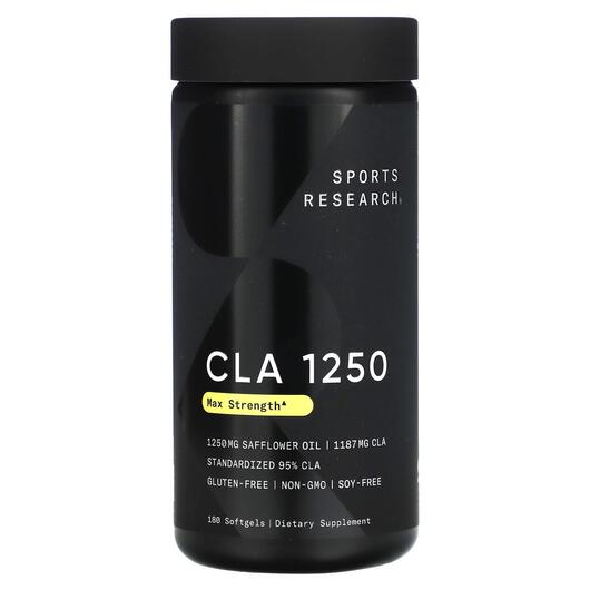 Основне фото товара CLA 1250 Max Potency 1250 mg, Лінолева кислота, 180 капсул