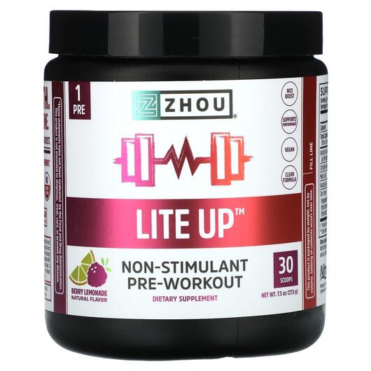 Основне фото товара Lite Up Non-Stimulant Pre-Workout, Передтренувальний комплекс, 21