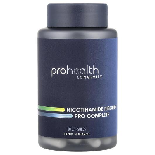 Основне фото товара Nicotinamide Riboside Pro Complete, Нікотинамід рибозид, 60 капсу