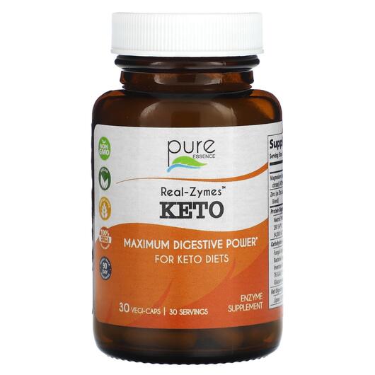 Основне фото товара Pure Essence, Real-Zymes Keto, Контроль ваги, 30 капсул