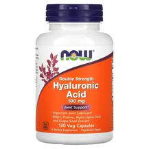 Hyaluronic Acid 100 mg Гиалуроновая кислота NOW