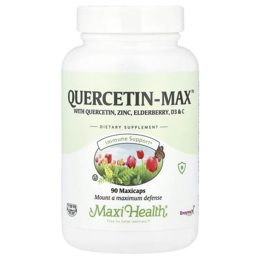 Основне фото товара Maxi Health, Quercetin-Max, Кверцетин, 90 капсул