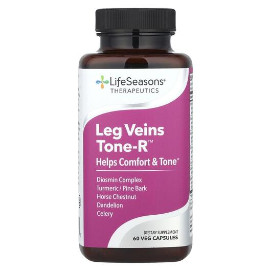 Основне фото товара Therapeutics Leg Veins Tone-R, Підтримка вен ніг, 60 капсул