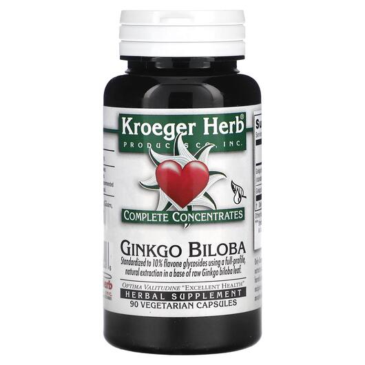 Основне фото товара Complete Concentrates Ginkgo Biloba, Гінкго Білоба, 90 капсул