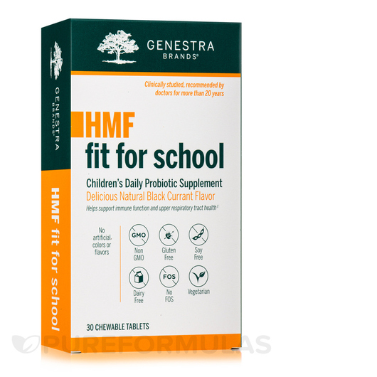 Основне фото товара HMF Fit For School Blackcurrant, Підтримка імунітету, 30 таблеток