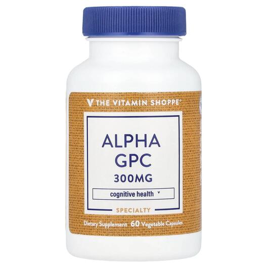 Основне фото товара Alpha GPC 300 mg, Альфа-гліцерилфосфорілхолін, 60 капсул