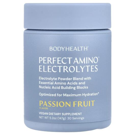 Основне фото товара Perfect Amino Electrolytes Passion Fruit, Електроліти, 147 г