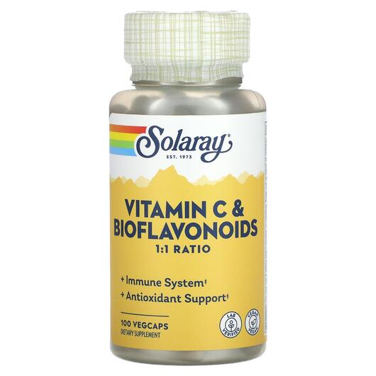 Основне фото товара Vitamin C & Bioflavonoids 1:1 Ratio, Вітамін C, 100 капсул