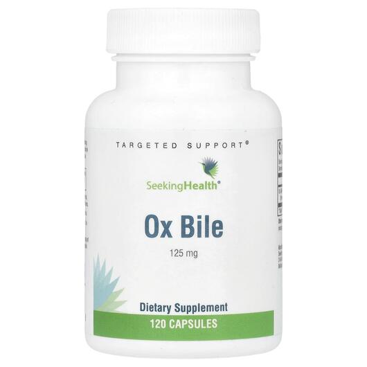 Основне фото товара Seeking Health, Ox Bile 125, Бичача жовч, 120 капсул