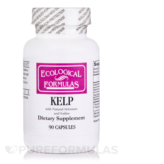 Основне фото товара Ecological Formulas, Kelp, Ламінария, 90 капсул