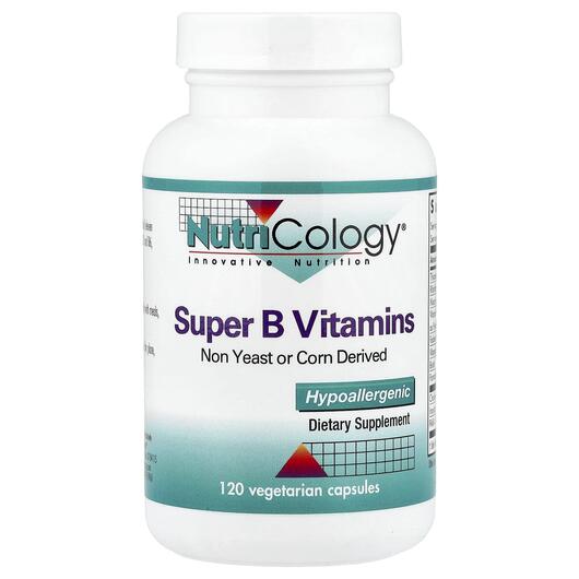Основне фото товара Nutricology, Super B Vitamins, Вітамін B, 120 капсул