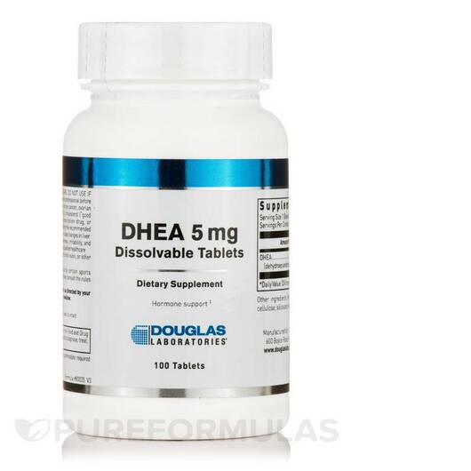 Основное фото товара Дегидроэпиандростерон, DHEA 5 mg Dissolvable, 100 таблеток