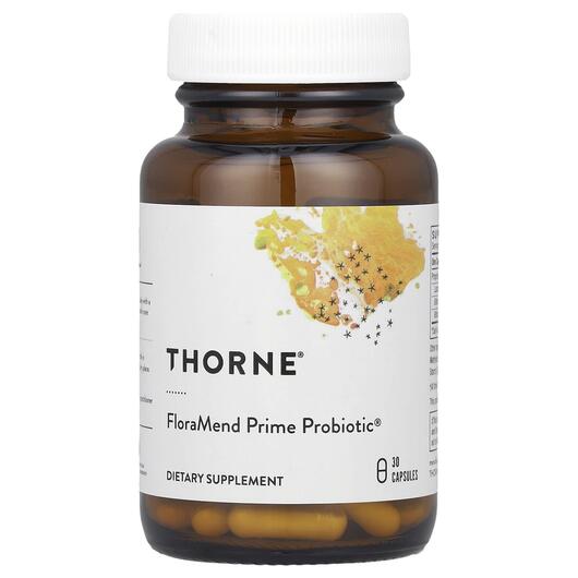 Основне фото товара Thorne, FloraMend Prime Probiotic, Пробіотики, 30 капсул
