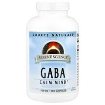GABA Calm Mind ГАМК 750 мг Source Naturals