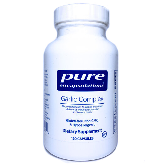 Основне фото товара Pure Encapsulations, Garlic Complex, Екстракт Часнику, 120 капсул
