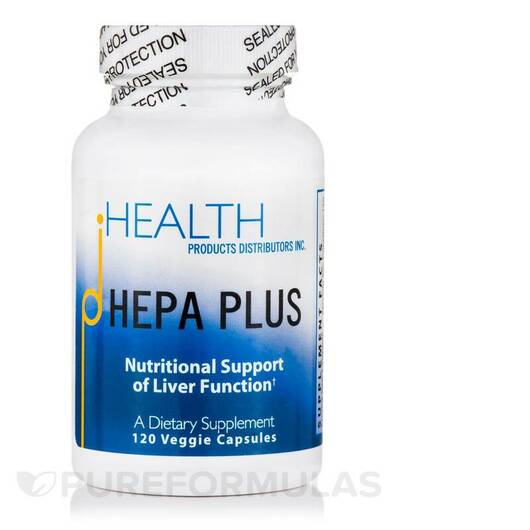 Основне фото товара Health Products Distributors, Hepa Plus, ЕПК, 120 капсул