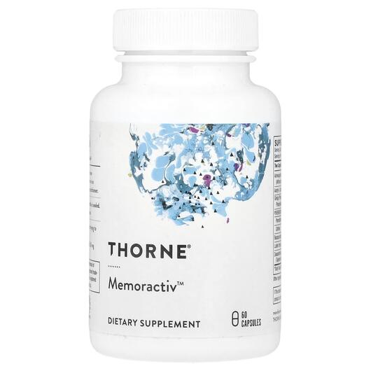 Основне фото товара Thorne, Memoractiv, Підтримка мозку, 60 капсул