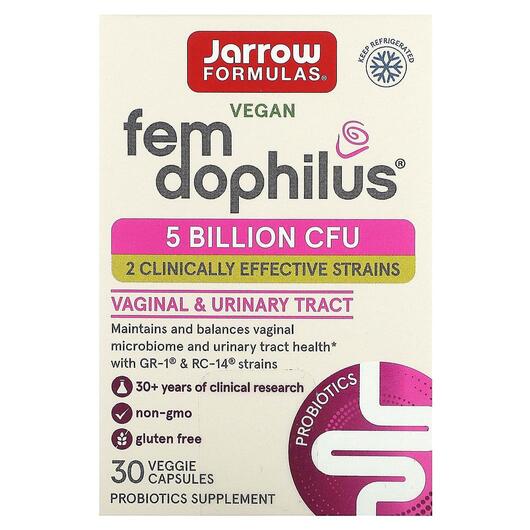 Основне фото товара Women's Fem Dophilus, Вагінальні пробіотики, 30 капсул