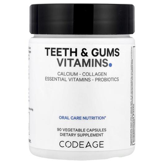 Основне фото товара Vitamins Teeth & Gums, Вітаміни для зубів та ясен, 90 капсул