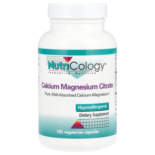 Основне фото товара Calcium Magnesium Citrate, Кальцій Магній, 100 капсул