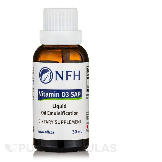 Основне фото товара NFH, Vitamin D3 SAP, Вітамін D, 30 мл