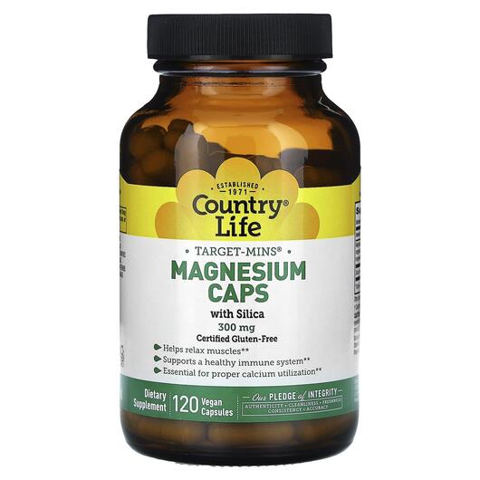 Основне фото товара Target-Mins Magnesium Caps 300 mg, Магній, 120 капсул