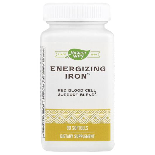 Основне фото товара Nature's Way, Energizing Iron, Залізо, 90 капсул