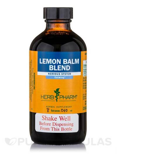Основне фото товара Herb Pharm, Lemon Balm, Меліса, 240 мл