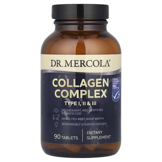 Основне фото товара Collagen Complex Type I II & III, Колаген, 90 таблеток