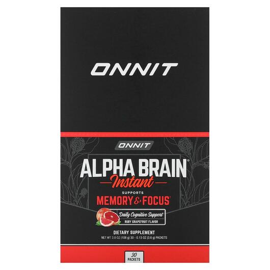 Основное фото товара Onnit, Поддержка мозга, Alpha Brain, 30 шт