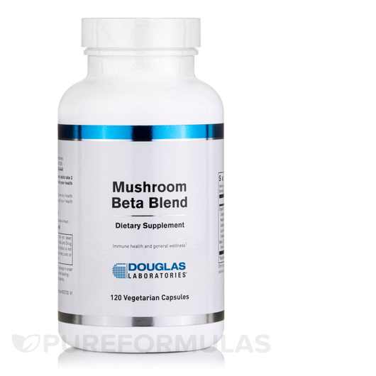 Основне фото товара Douglas Laboratories, Mushroom Beta Blend, Гриби, 120 капсул