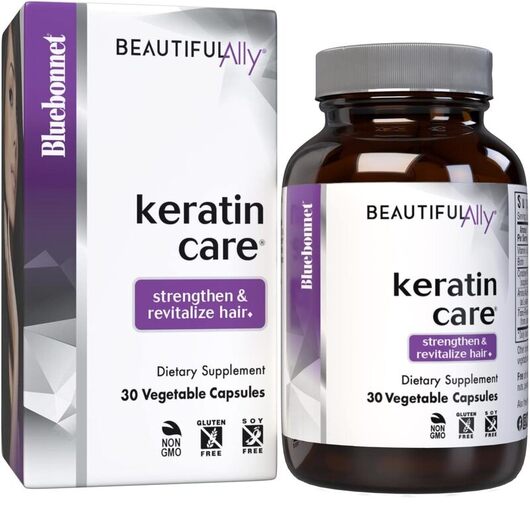 Основне фото товара Bluebonnet Nutrition, Keratin Care, Кератин, 30 капсул