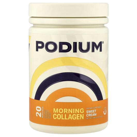 Основне фото товара Podium Nutrition, Morning Collagen Sweet Cream, Колаген, 290 г