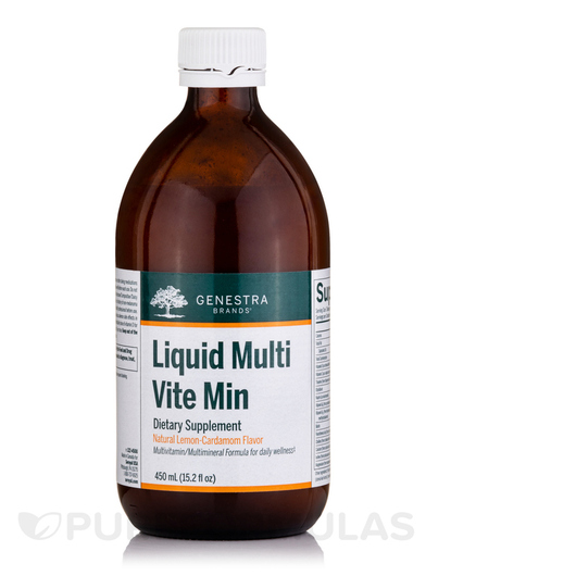 Основне фото товара Liquid Multi Vite Min Natural Lemon-Cardamom, Мультивітаміни, 450