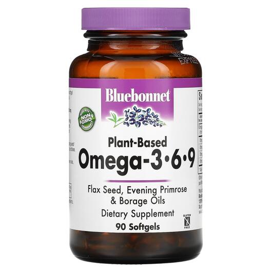 Основне фото товара Plant Based Omega 3·6·9, Рослинна Омега, 90 капсул