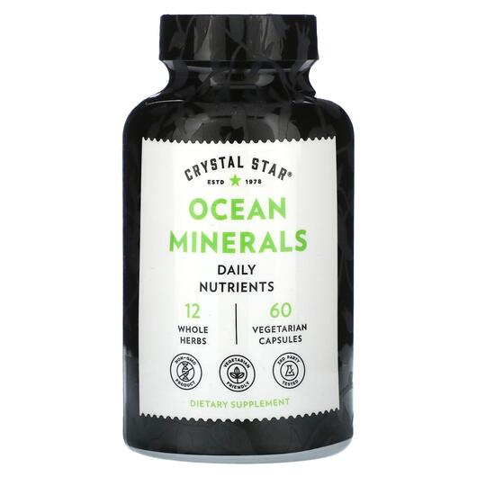 Основне фото товара Crystal Star, Ocean Minerals, Мінеральні добавки, 60 капсул
