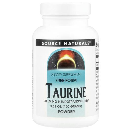 Основне фото товара Source Naturals, Taurine Powder, L-Таурин, 100 г