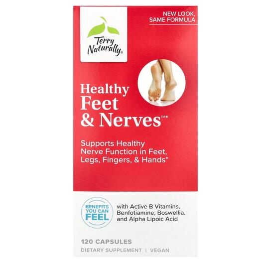 Основне фото товара Terry Naturally, Healthy Feet & Nerves, Вітамін B, 120 капсул