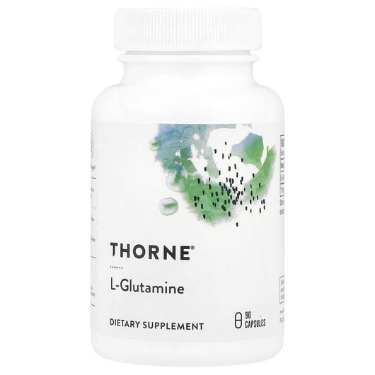 Основне фото товара Thorne, L-Glutamine, L-Глутамін, 90 капсул