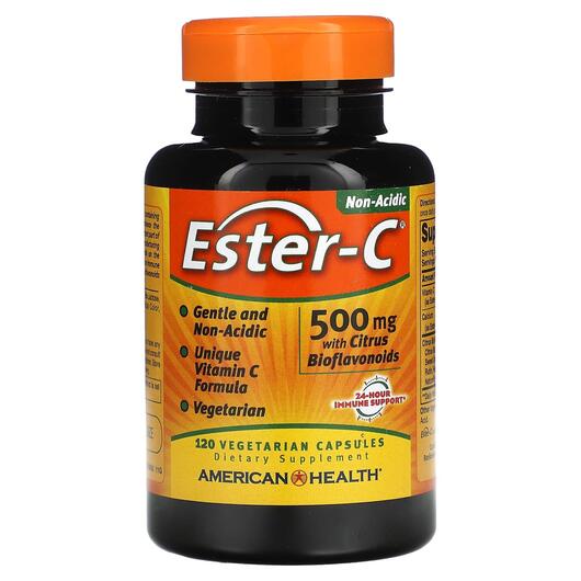 Основне фото товара Ester-C, Ester-C 500 mg, Естер С з Біофлавоноїдами, 120 капсул