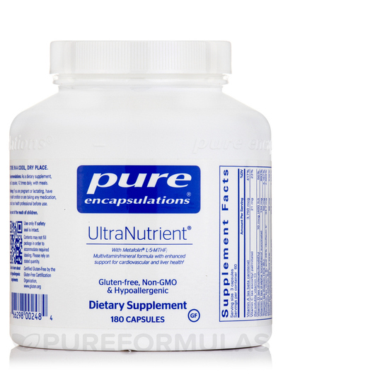 Основне фото товара Pure Encapsulations, UltraNutrient, Мультивітаміни, 180 капсул