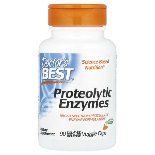 Основне фото товара Proteolytic Enzymes, Протеолітичні ферменти, 90 капсул
