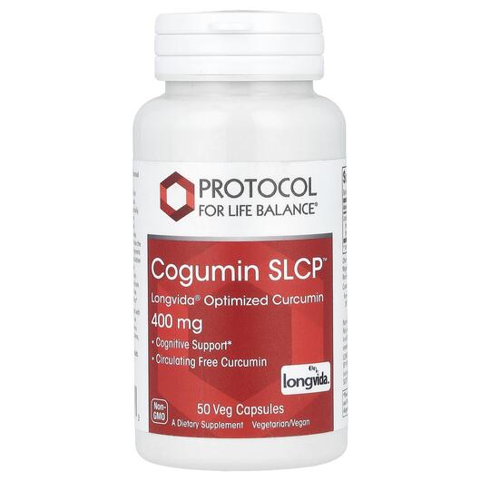 Основне фото товара Cogumin SLCP 400 mg, Оптимізований куркумін, 50 капсул